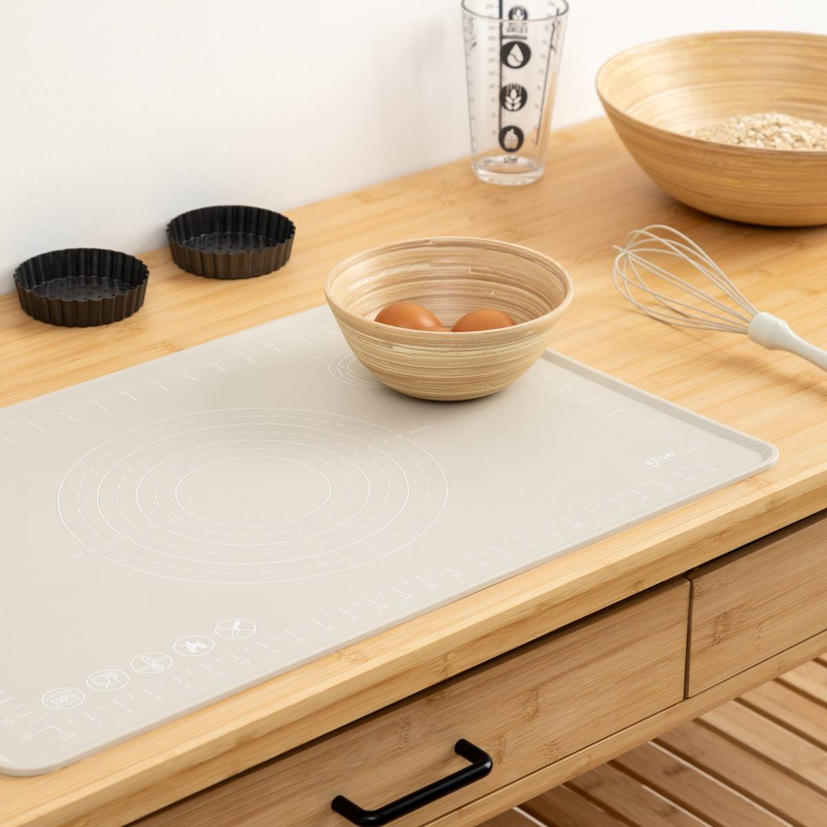 Tapis en siliconne, l.40 cm, plusieurs coloris 