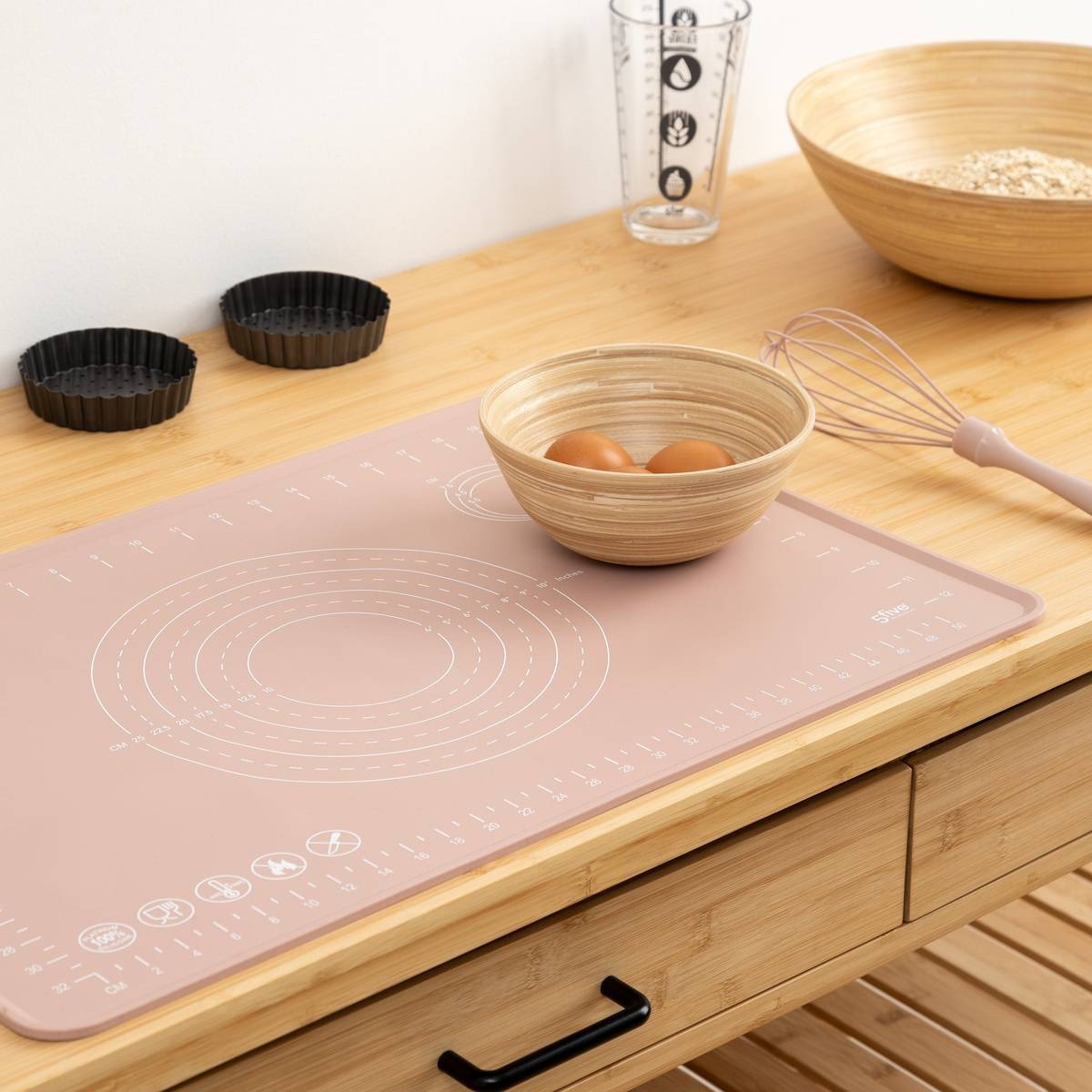 Tapis en siliconne, l.40 cm, plusieurs coloris 