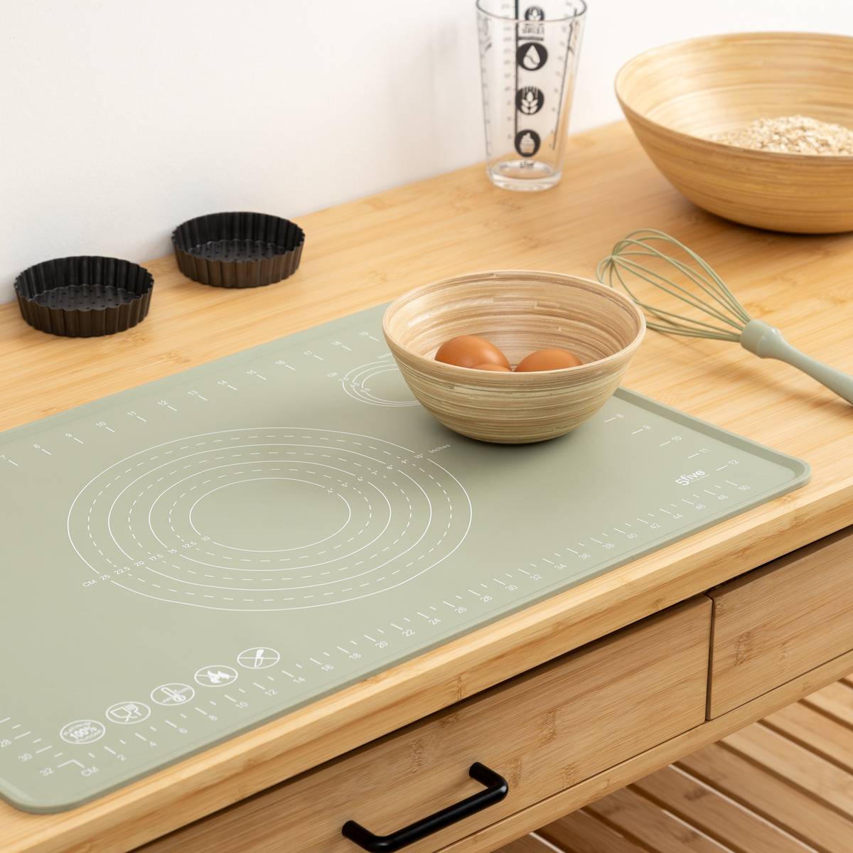 Tapis en siliconne, l.40 cm, plusieurs coloris 