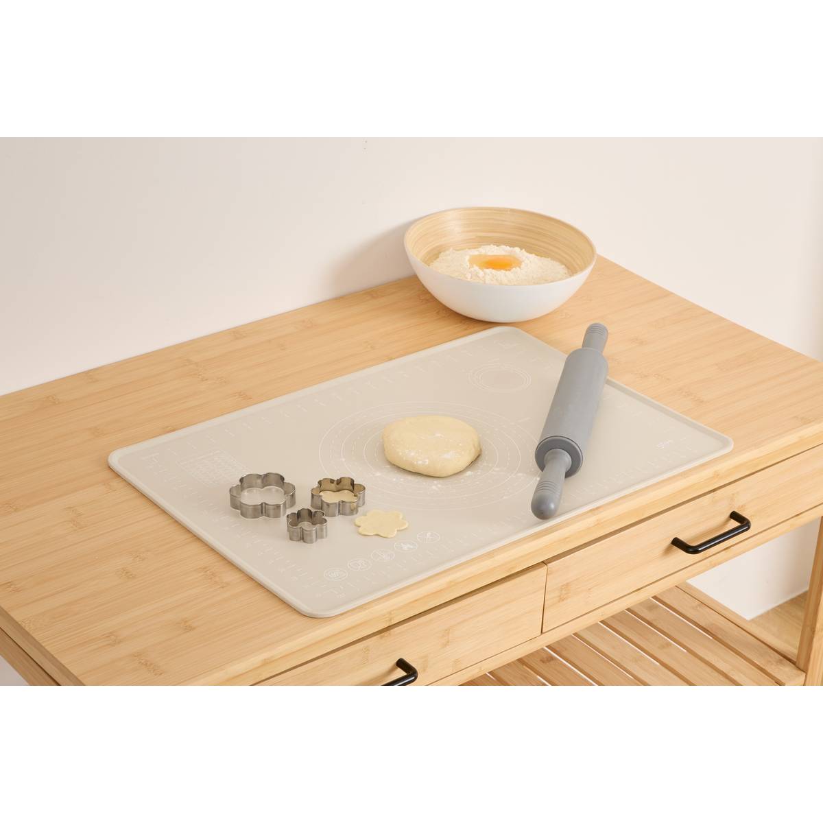 Tapis en siliconne, l.40 cm, plusieurs coloris 