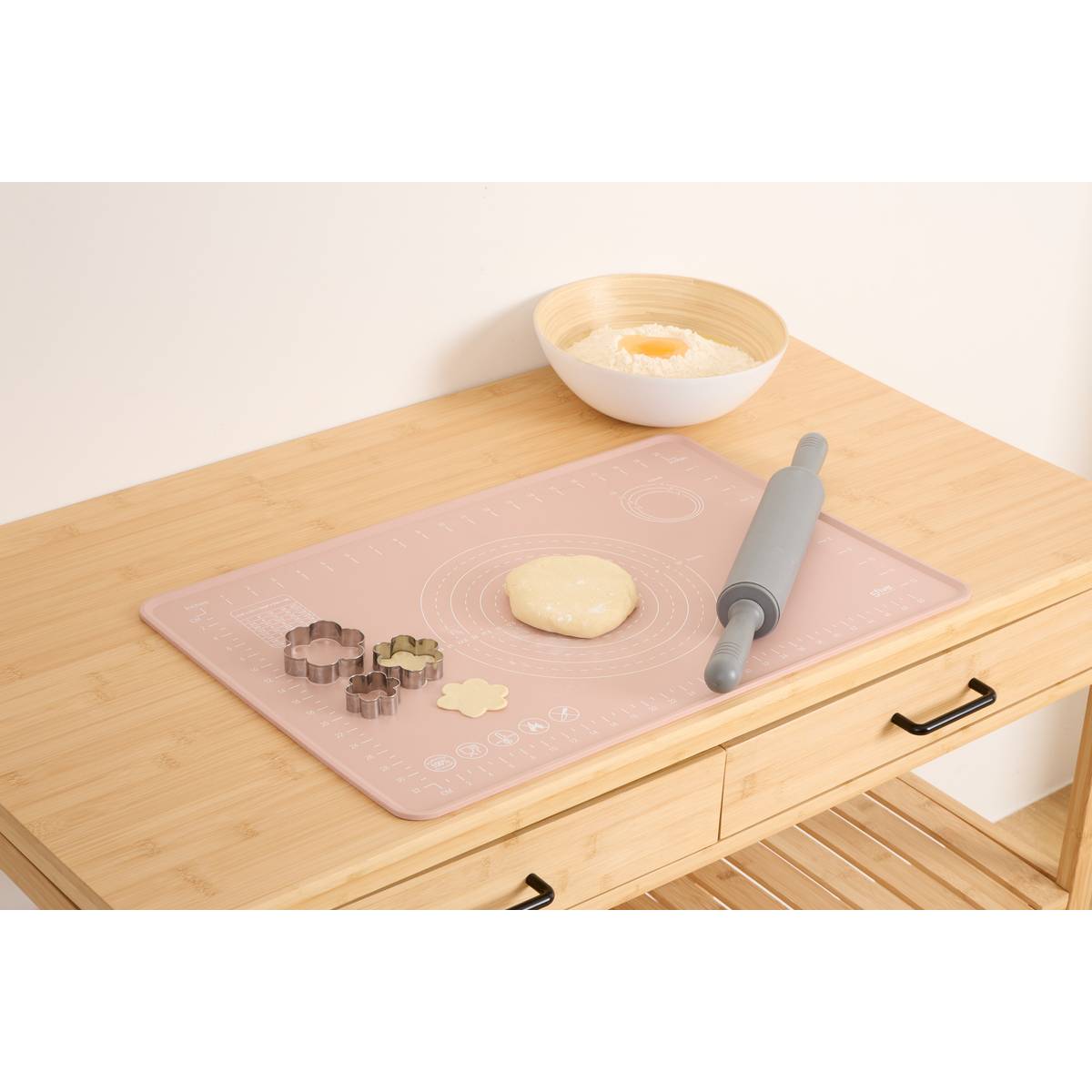 Tapis en siliconne, l.40 cm, plusieurs coloris 