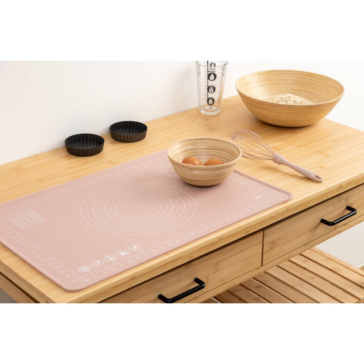 Tapis en siliconne, l.40 cm, plusieurs coloris 