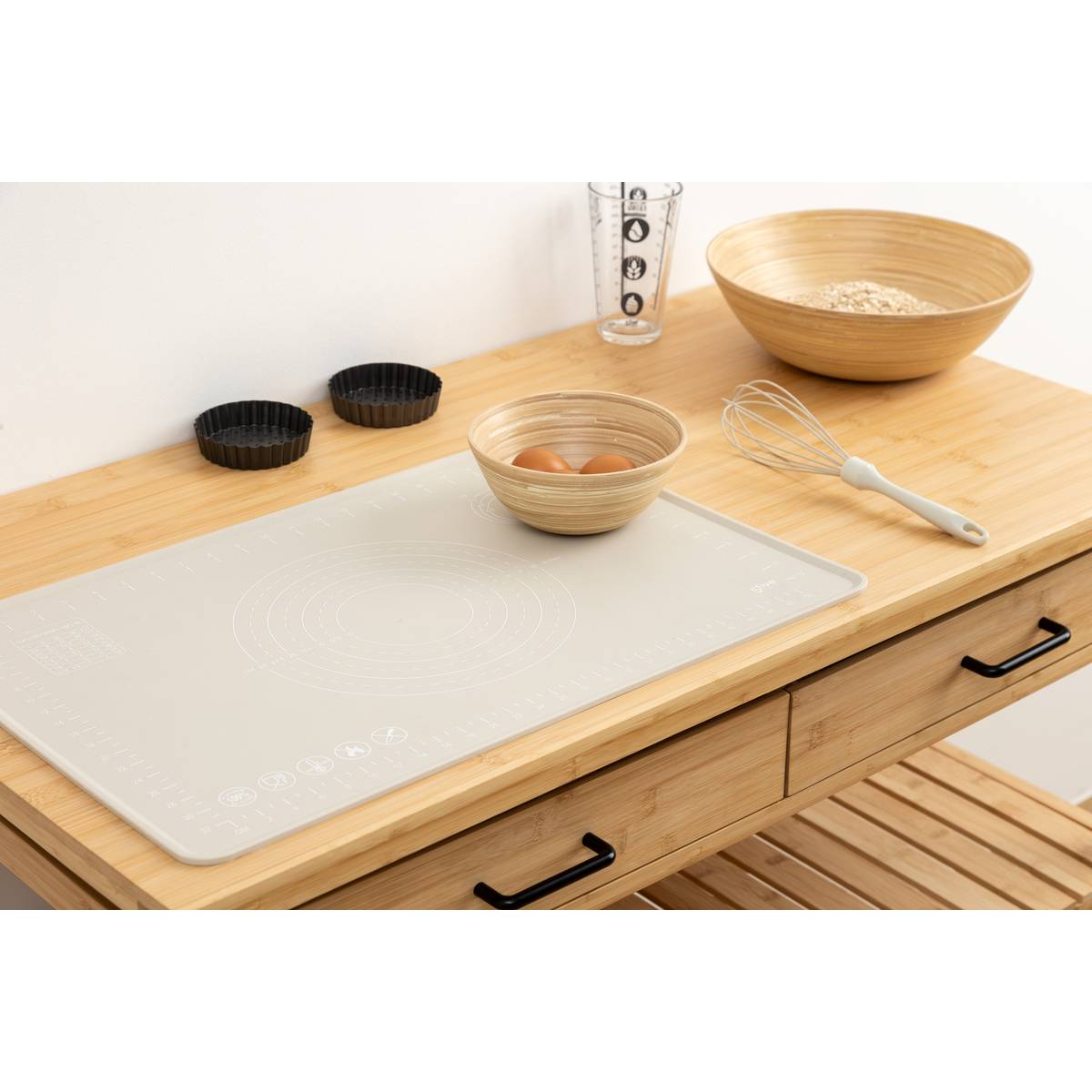 Tapis en siliconne, l.40 cm, plusieurs coloris 