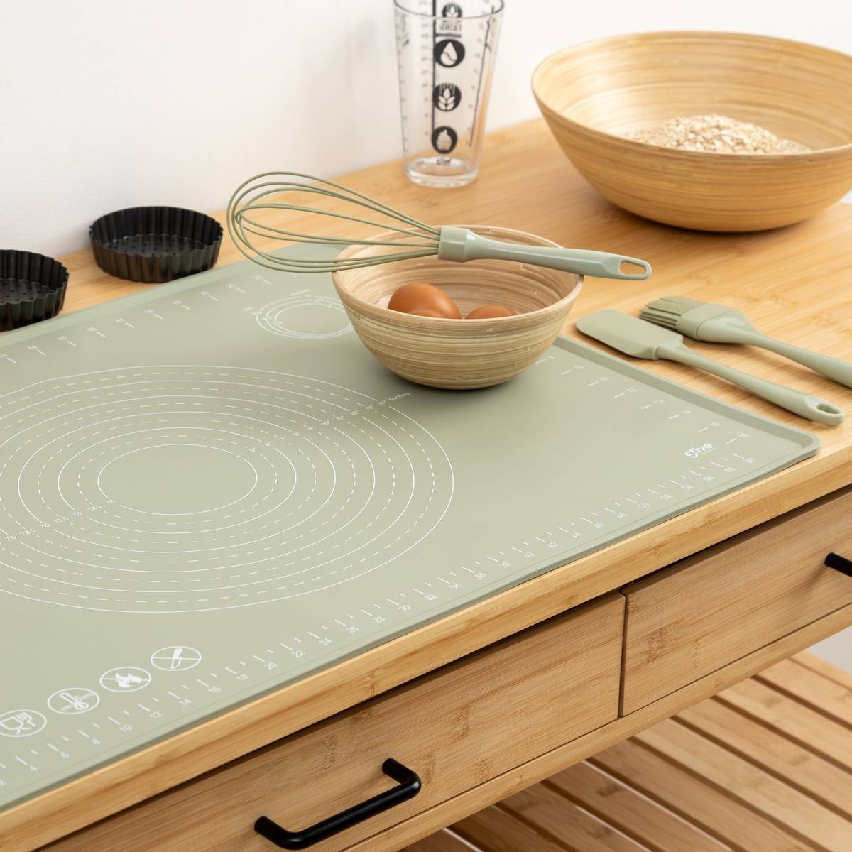 Tapis en siliconne, l.49,7 cm, plusieurs coloris 