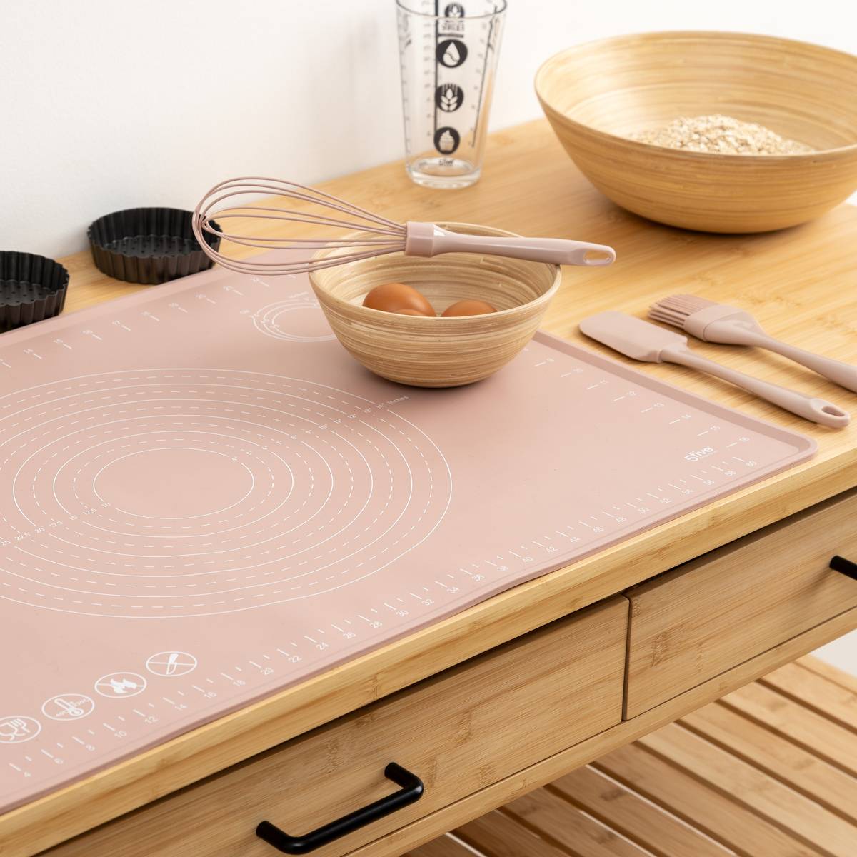 Tapis en siliconne, l.49,7 cm, plusieurs coloris 