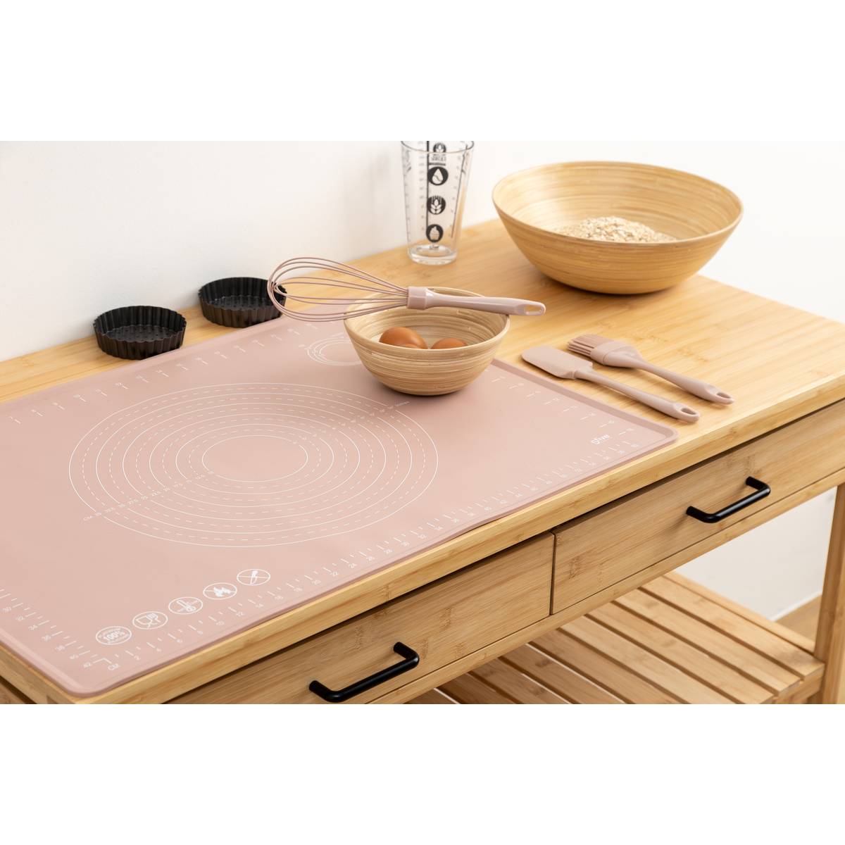 Tapis en siliconne, l.49,7 cm, plusieurs coloris 