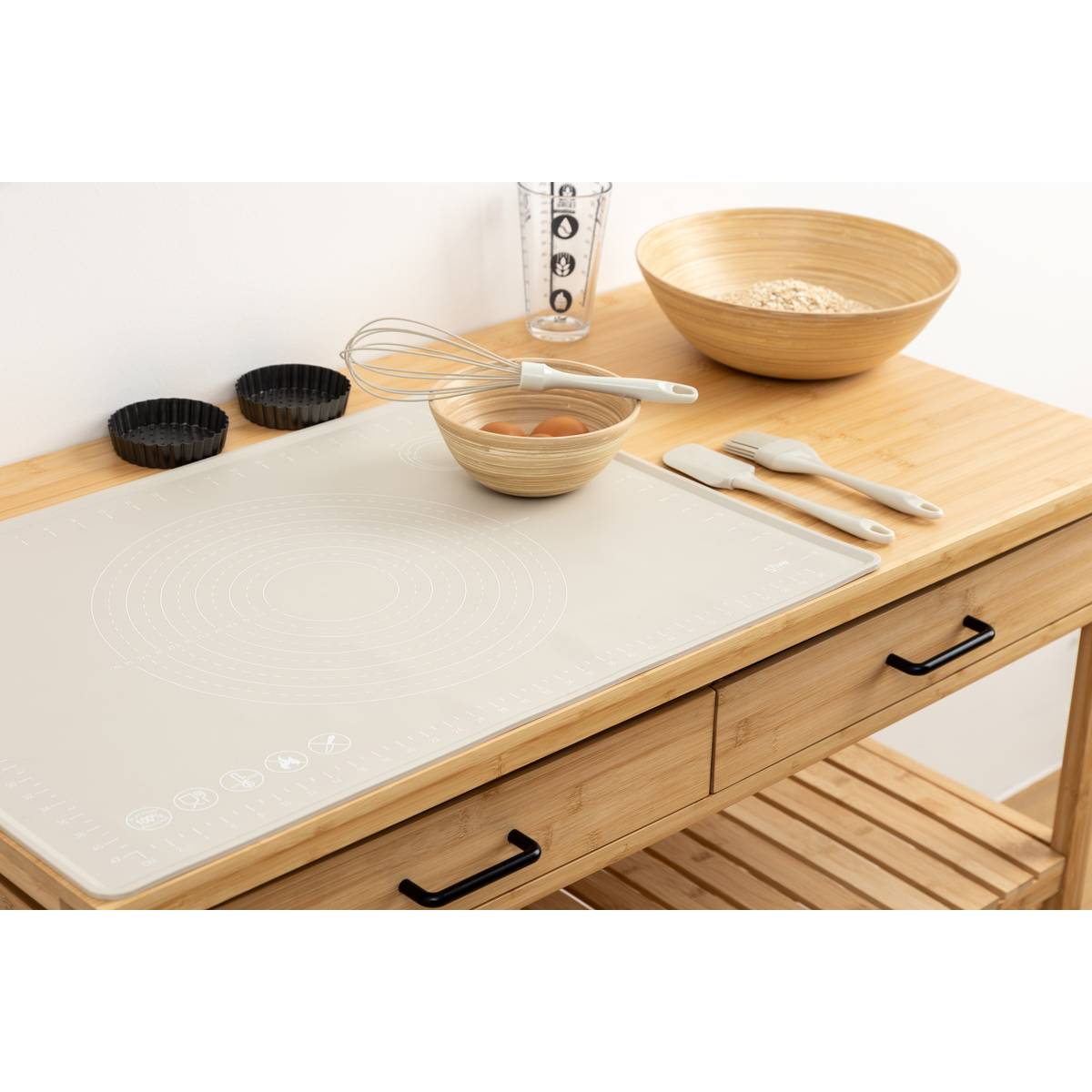 Tapis en siliconne, l.49,7 cm, plusieurs coloris 