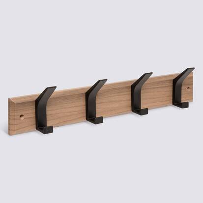 Patère, 4 têtes, l.45 cm Ziny