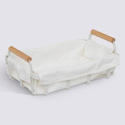 Corbeille à pain, l.27,6 cm, blanc Balm