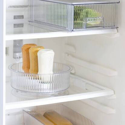 Organiseur rotatif, d.23 cm, transparent Streaks