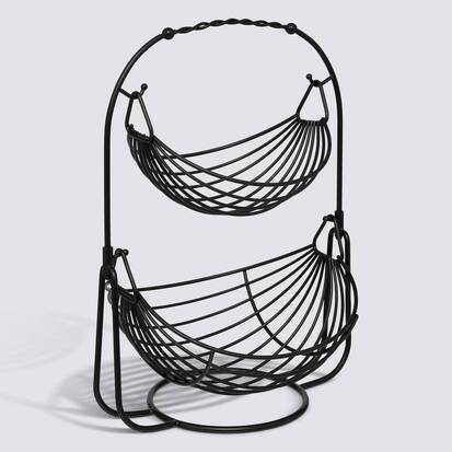 Corbeille à fruits, l.34,5 cm, noir Black edition