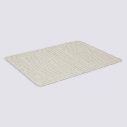 Tapis de vaisselle pliant xl, l.49,4 cm, beige Sileo