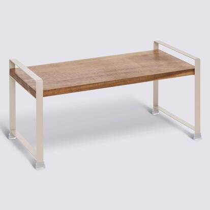 Etagère 1 niveau, beige Acacia