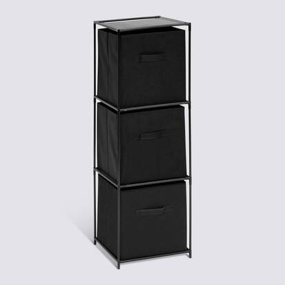 Etagère 3 niveaux, noir Mix'n modul