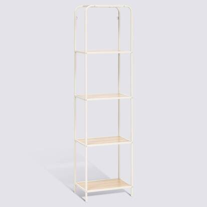 Etagère 4 niveaux, beige Curvy