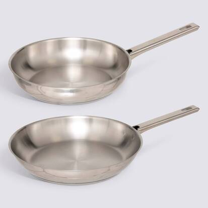 Lot de 2 poêles, 24/28 cm Brillance