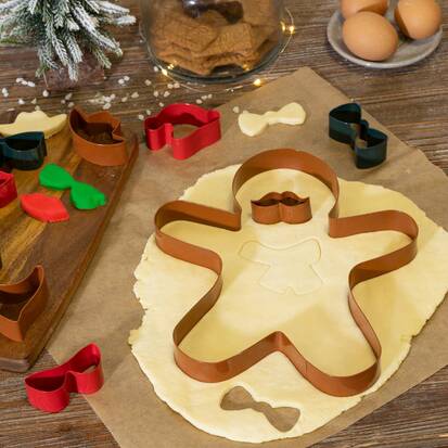 Emporte-pièces, taille unique, multicolore Noël