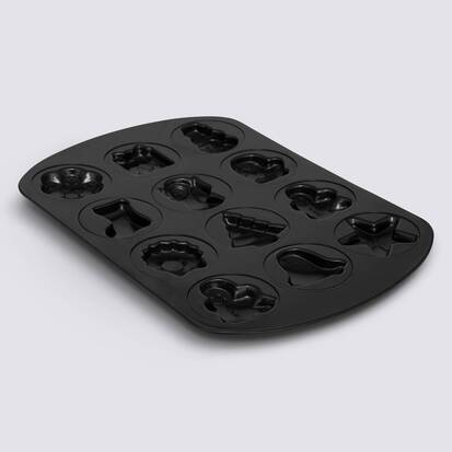 Moule à gâteau, l.41,8 cm, noir Noël