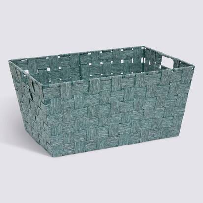 Panier, l.38 cm, vert Lise