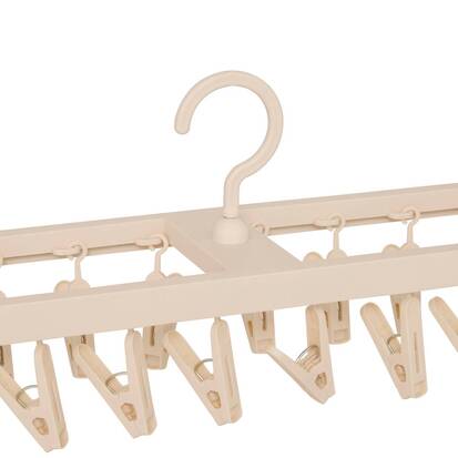 Séchoir double, 32 pinces, beige 
