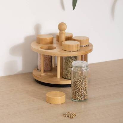 Support à épices, 5 emplacements, d.17 cm Cozy