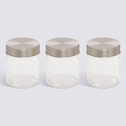Lot de 3 bocaux, 0,7l Nixo