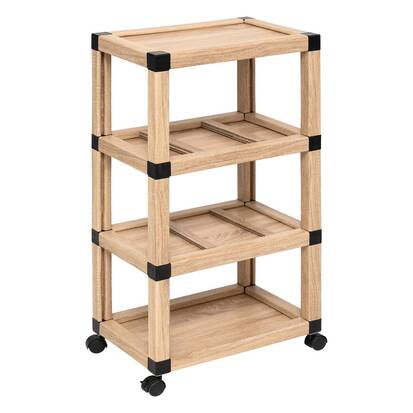 Tour de rangement, 3 niveaux, beige Cardy