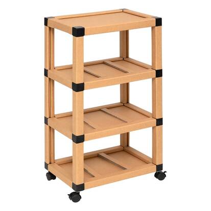 Tour de rangement, 3 niveaux, beige Cardy