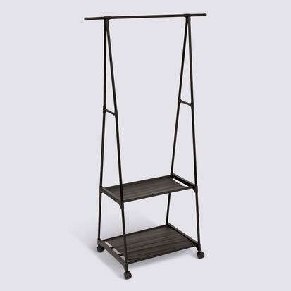 Portant à vêtements, noir Intissa