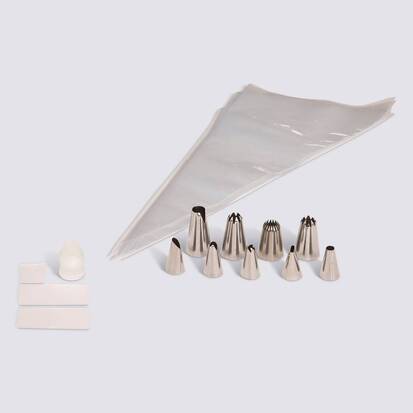 Poche à douille, 10 poches, transparent 