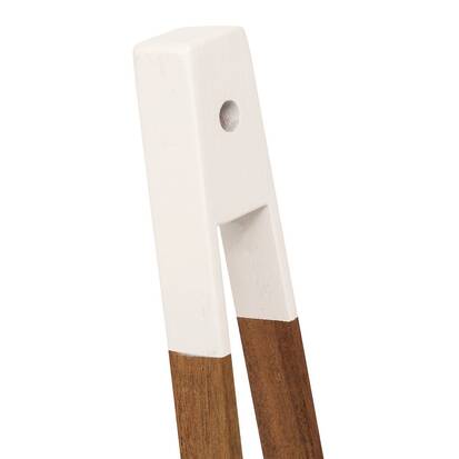 Pince à toast, l.5,5 cm, marron Acacia