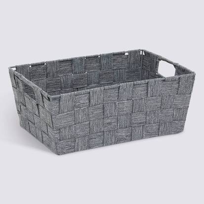 Panier, l.28 cm, gris Lise