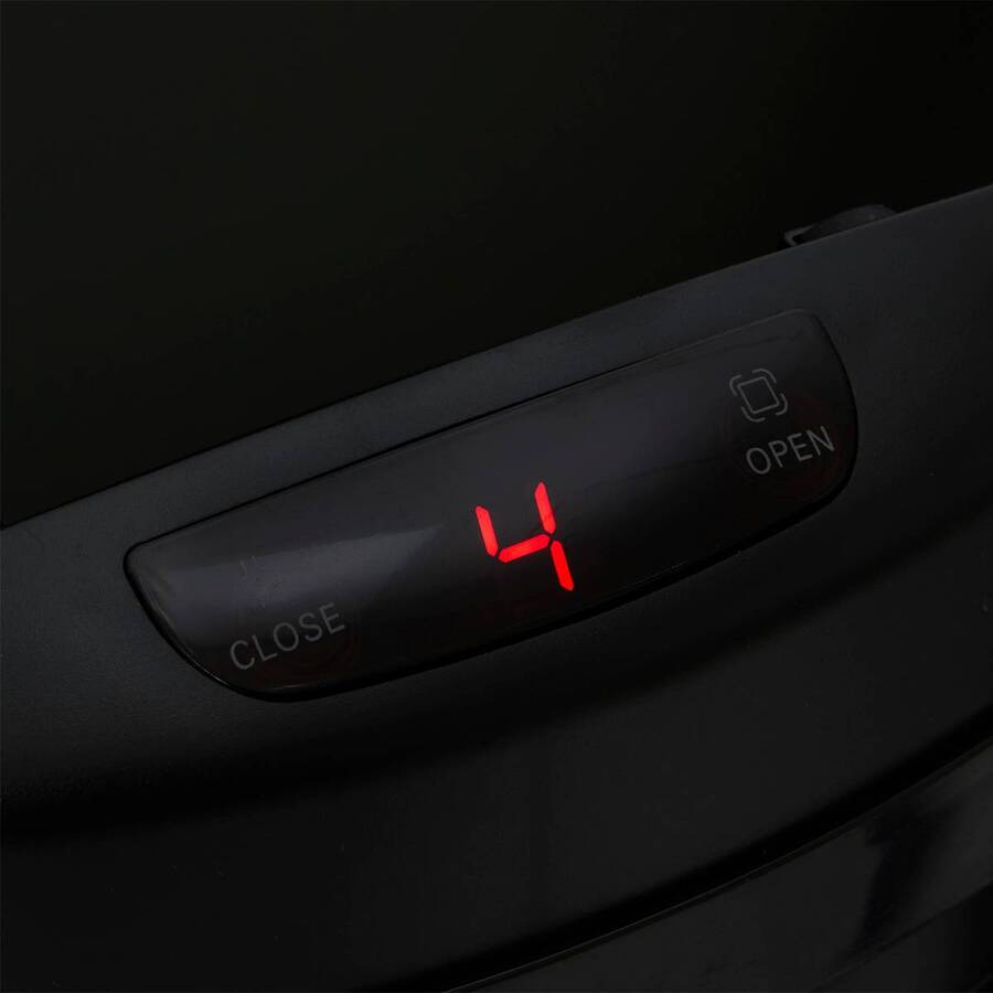 Poubelle, détecteur infra-rouge + bouton, 40 l, noir 