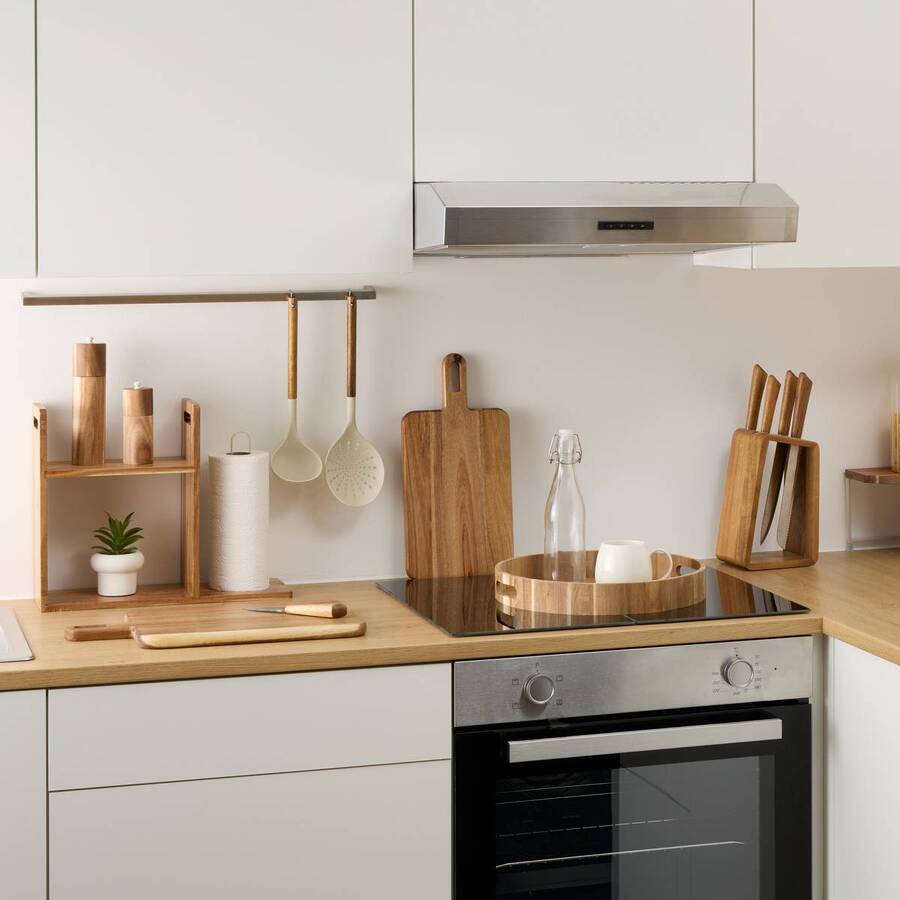 Plateau rond, d.35 cm Acacia