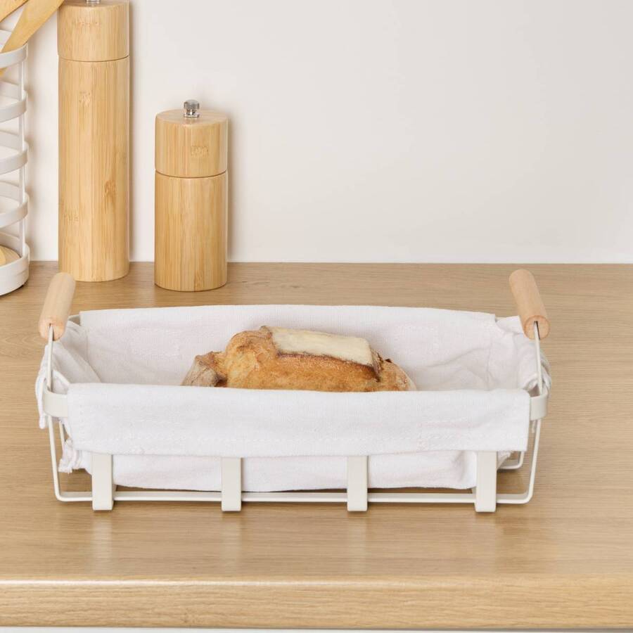 Corbeille à pain, l.27,6 cm, blanc Balm