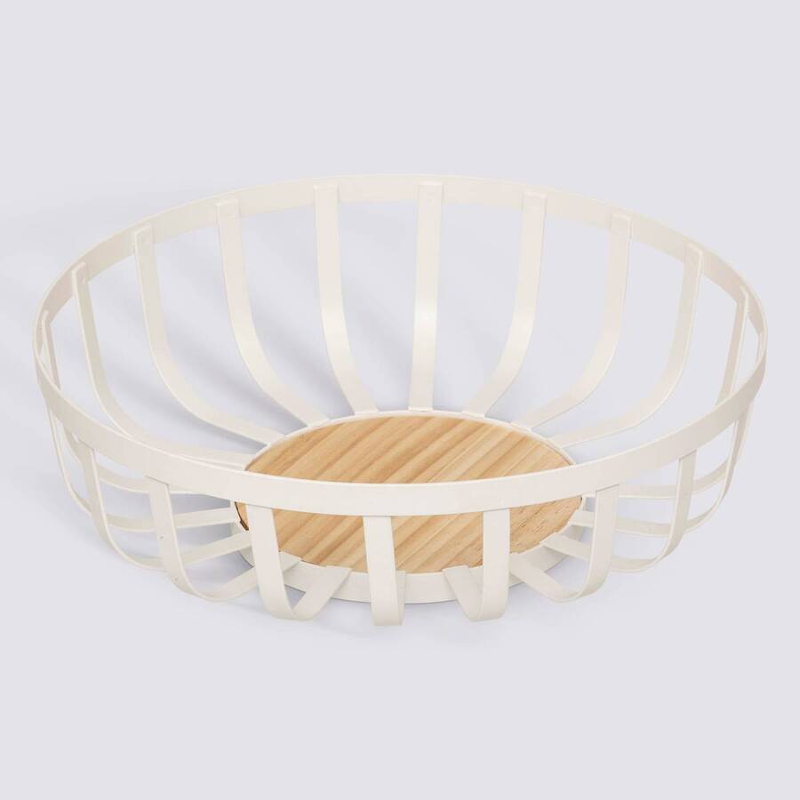 Corbeille à fruits, l.28 cm, blanc Balm