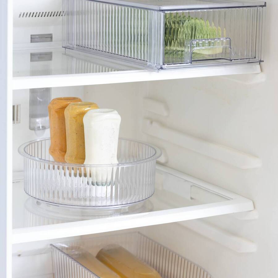 Organiseur rotatif, d.23 cm, transparent Streaks