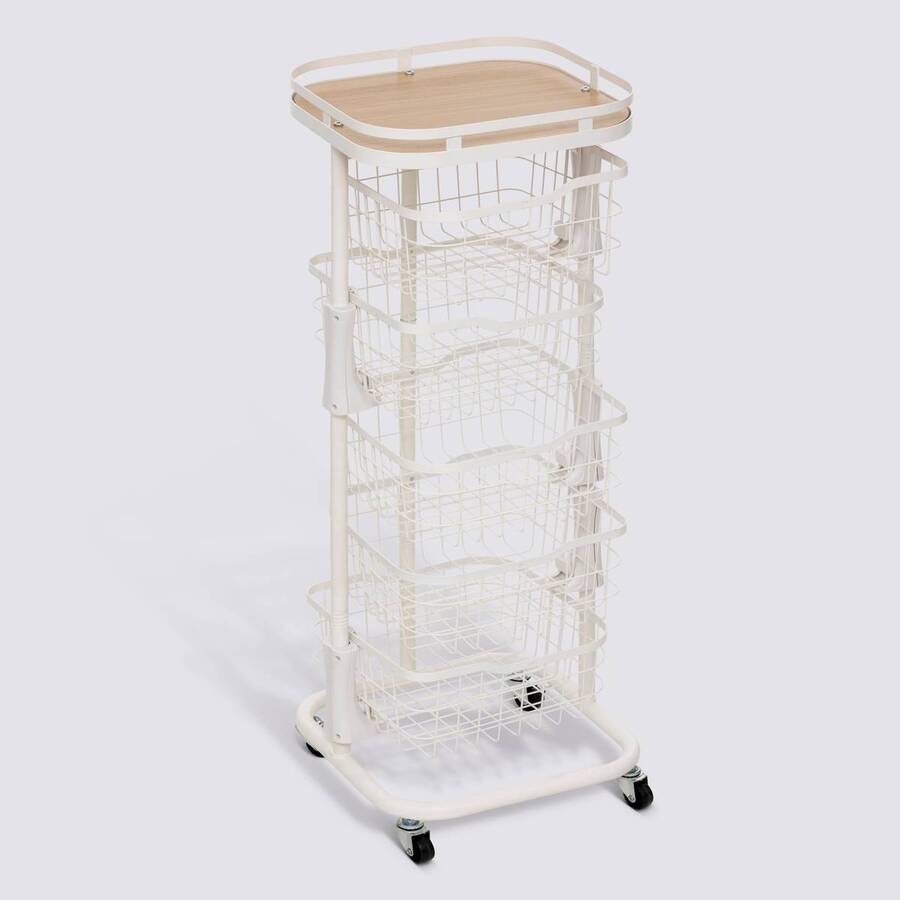 Desserte, l.34,5 cm, blanc Balm