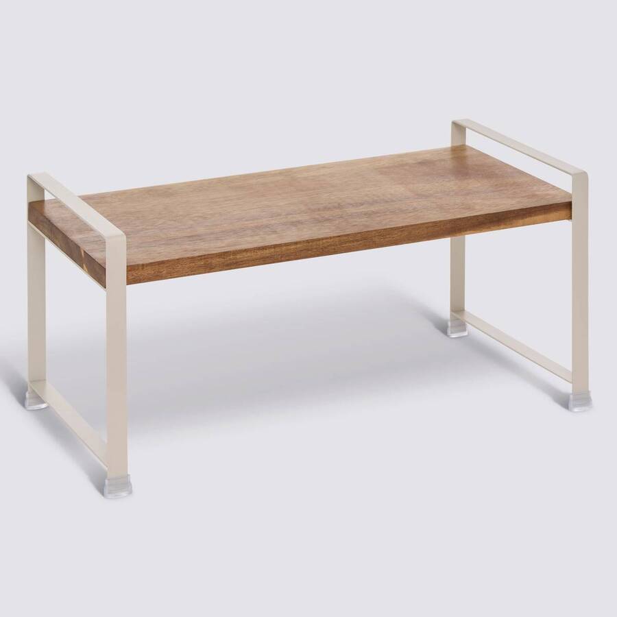 Etagère 1 niveau, beige Acacia