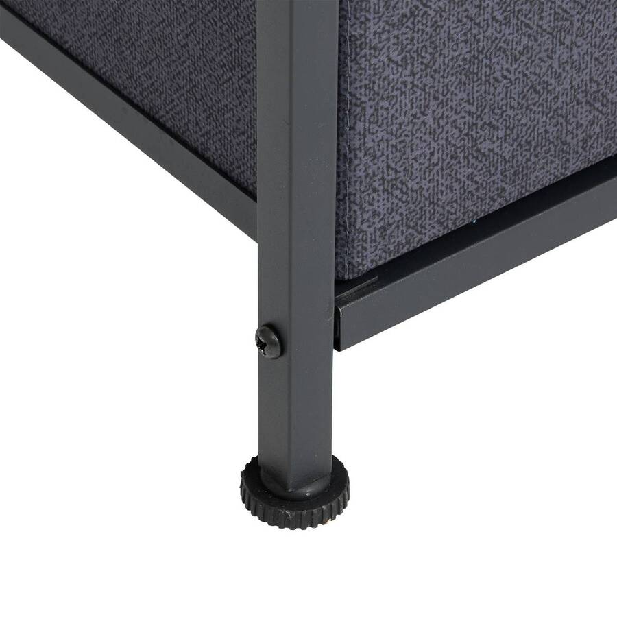 Penderie, 2 étagères, 6 tiroirs, gris Tissa