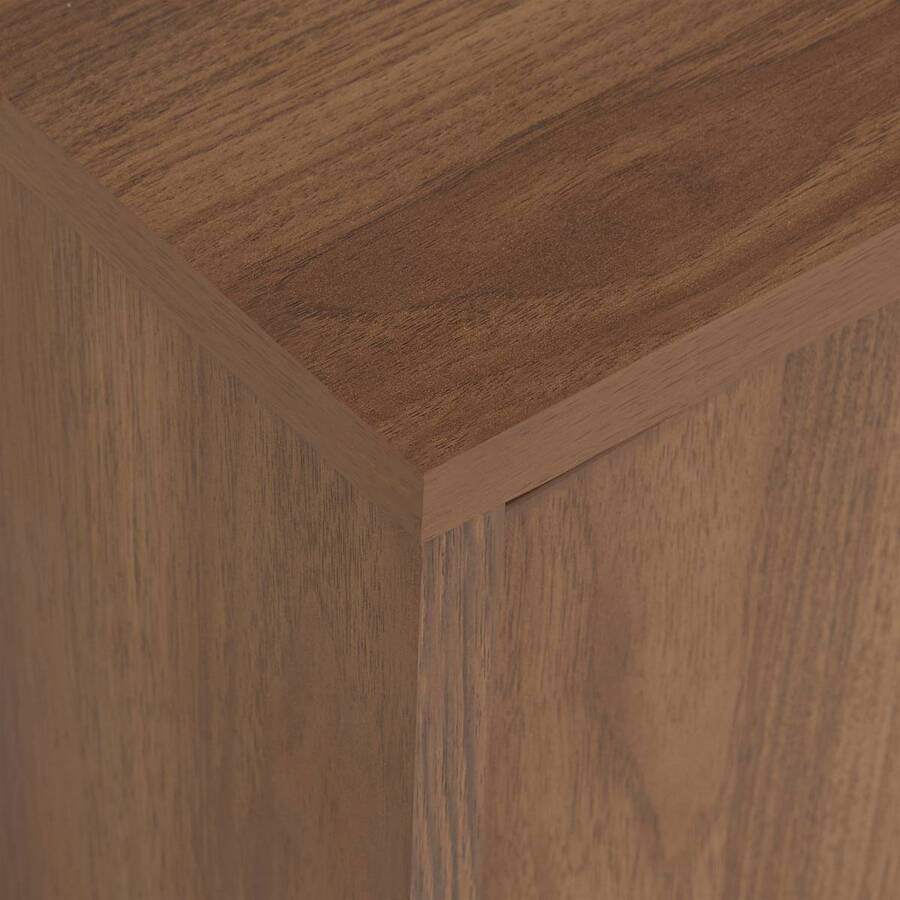 Meuble tv 2 étagères, marron Slidy