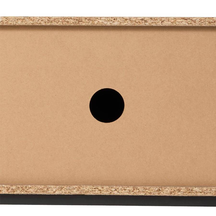 Meuble tv 2 étagères, marron Slidy