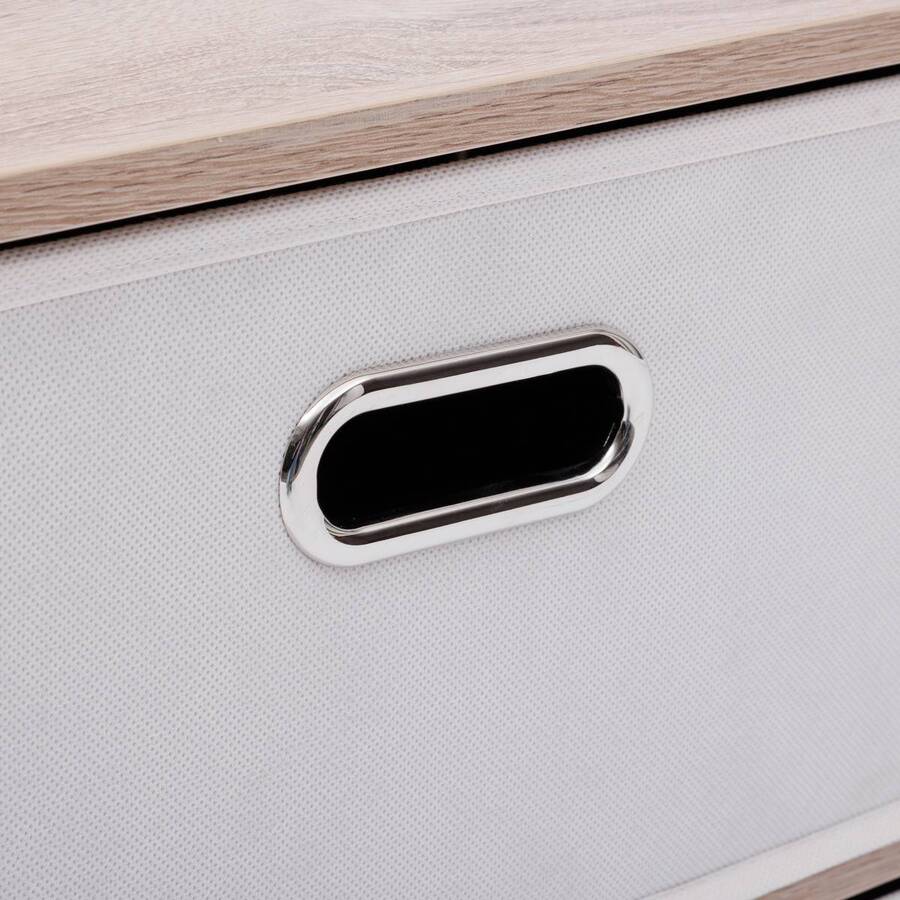 Commode 2 tiroirs, beige Dress up