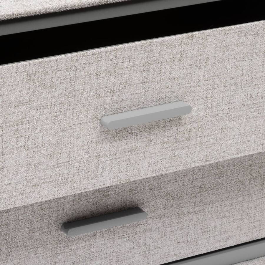 Commode 2 tiroirs, gris Granite