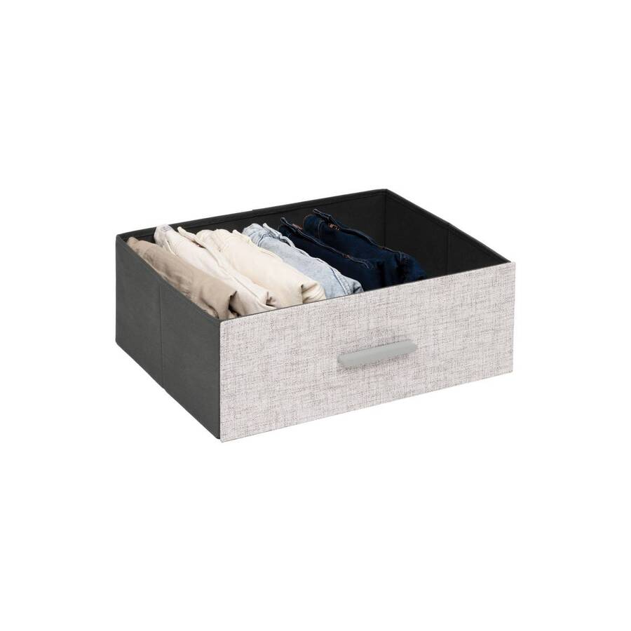 Commode 6 tiroirs, gris Granite