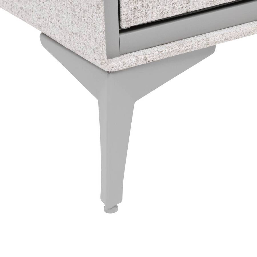 Commode 4 tiroirs, gris Granite