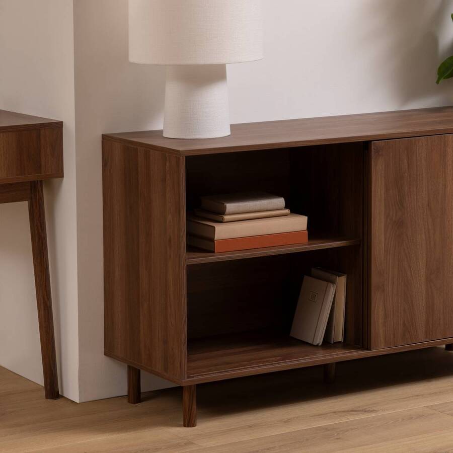 Buffet 2 portes, marron Slidy