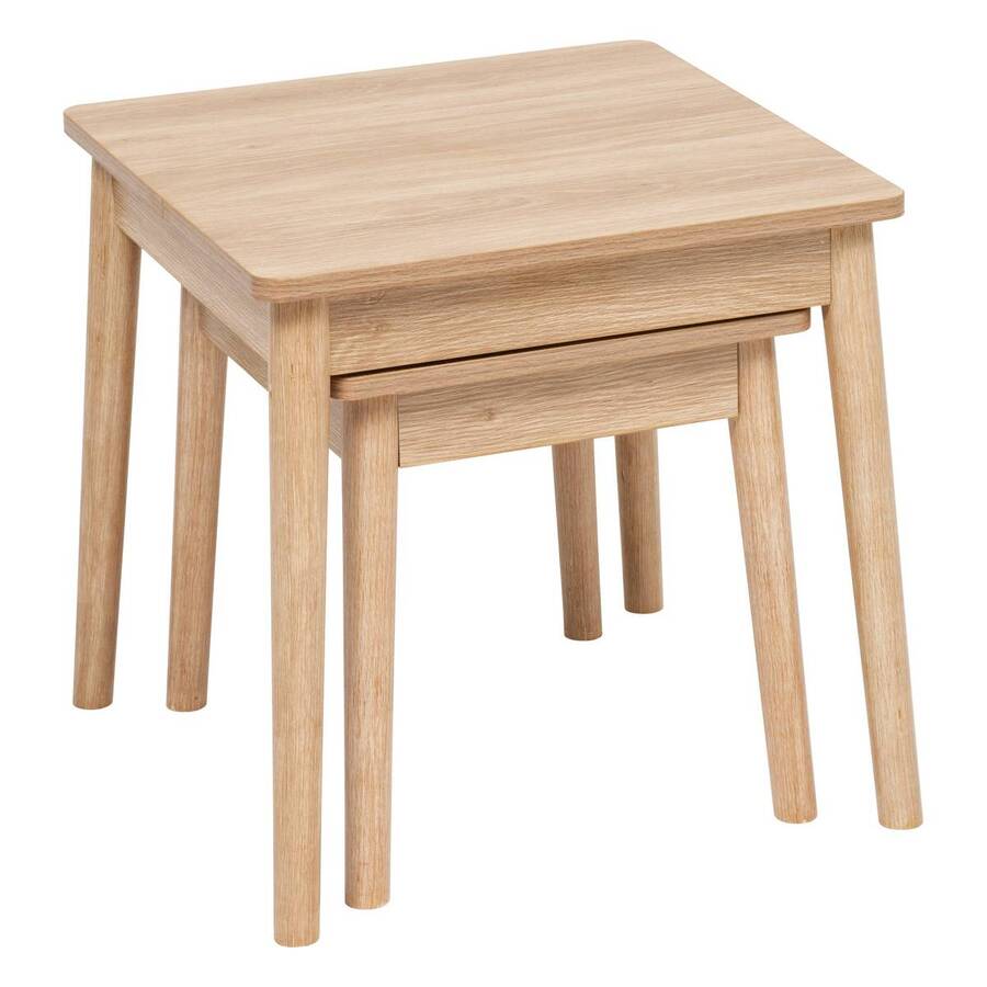 Tables gigognes, beige Abana
