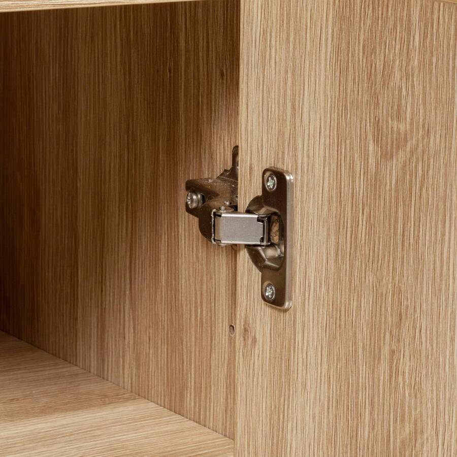 Buffet de cuisine 2 portes, marron Abana