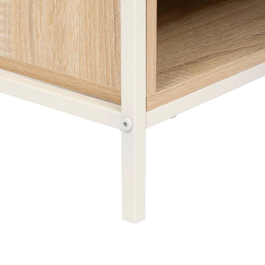 Chevet, 2 niveaux, beige Curvy